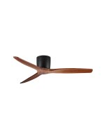 Deckenventilator Fernbedienung &Oslash; 132 cm Schwarz Braun Holz