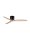 Deckenventilator Schwarz Natur Ø 132 cm Holz Fernbedienung