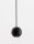 LED Pendelleuchte rund Ø 5 cm Schwarz höhenverstellbar Retro