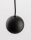 LED Pendelleuchte rund Ø 5 cm Schwarz höhenverstellbar Retro