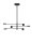 LED Deckenlampe 100 cm breit Schwarz dimmbar schwenkbar
