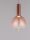 LED Pendelleuchte Glas Metall Weiß Rosa Ø 25 cm dimmbar rund
