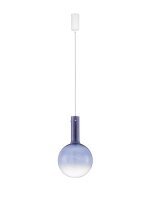 LED H&auml;ngelampe &Oslash; 25 cm Wei&szlig; Blau dimmbar h&ouml;henverstellbar
