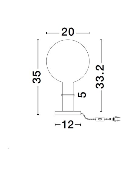 LED Tischlampe 36 cm dimmbar Weiß Grau Rauchglas Metall