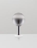 LED Tischlampe 36 cm dimmbar Weiß Grau Rauchglas...