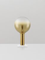 LED Tischleuchte in Gold Weiß 36 cm dimmbar Glas...