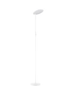 LED Stehleuchte Wei&szlig; 205 cm dimmbar schwenkbar warmwei&szlig;