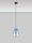 LED Pendelleuchte rund Ø 16 cm Schwarz Blau höhenverstellbar