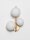 Wandlampe rund G9 32 cm hoch in Gold Weiß Glas Metall MORGAN
