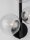 Wandlampe Schwarz 32 cm hoch G9 Klarglas Metall rund MORGAN