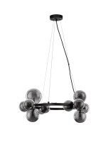 H&auml;ngelampe &Oslash; 65 cm G9 Schwarz Grau...