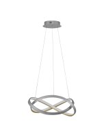LED H&auml;ngeleuchte in Silber Gold &Oslash; 50 cm dimmbar Design rund
