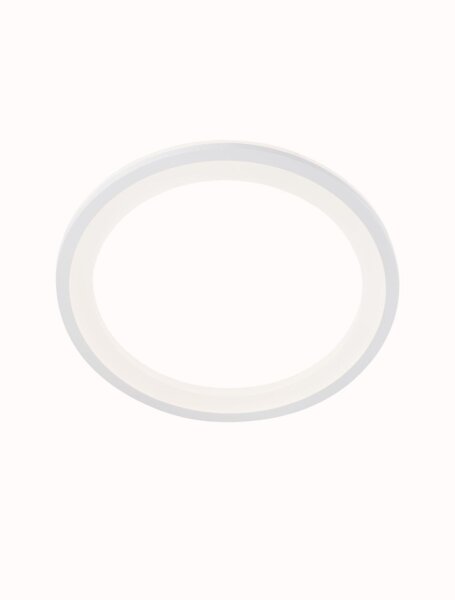 LED Deckenleuchte Weiß Ø 37 cm flach warmweiß MYLES Modern