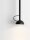 Schmale LED Pendelleuchte Ø 8 cm Schwarz höhenverstellbar