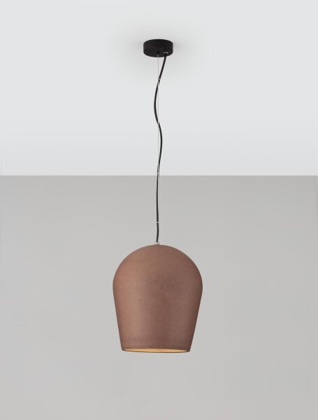 Pendelleuchte außen Schwarz Rot Ø 29 cm IP55 E27 rund Modern
