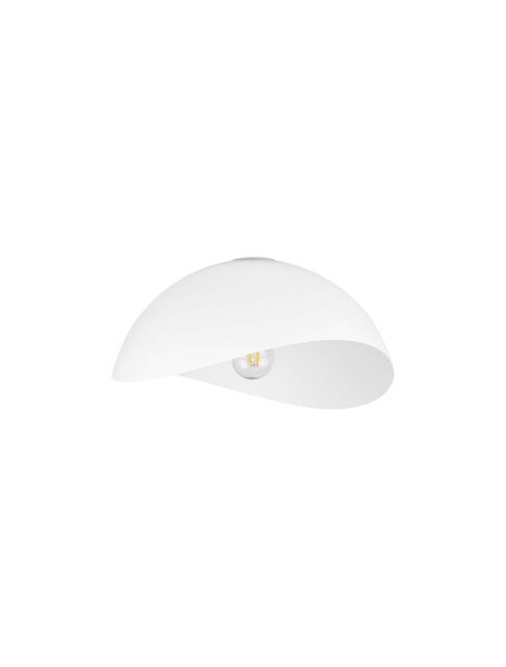 Deckenlampe rund E27 Ø 40 cm Weiß NEVADA Aluminium Modern