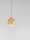 LED Pendelleuchte rund Ø 16 cm in Schwarz Gold Glas warmweiß