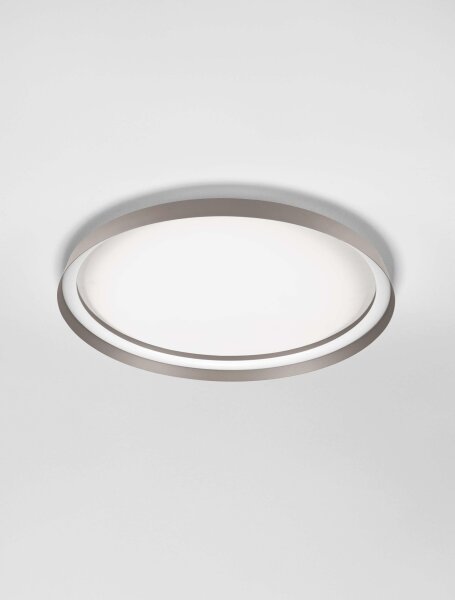 LED Deckenlampe flach Ø 60 cm Braun dimmbar CCT NEWTON