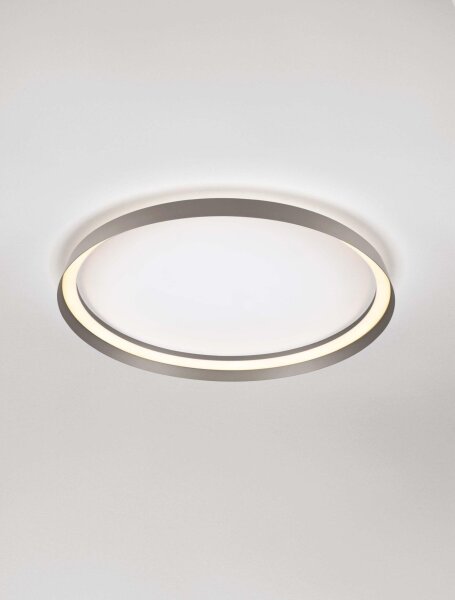 LED Deckenlampe flach Ø 60 cm Braun dimmbar CCT NEWTON