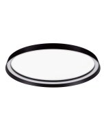 LED Deckenleuchte Schwarz &Oslash; 60 cm dimmbar flach...