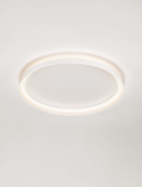 LED Deckenlampe Weiß Ø 60 cm dimmbar rund Farbwechsel flach