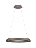 LED H&auml;ngeleuchte Braun &Oslash; 60 cm dimmbar Ring...