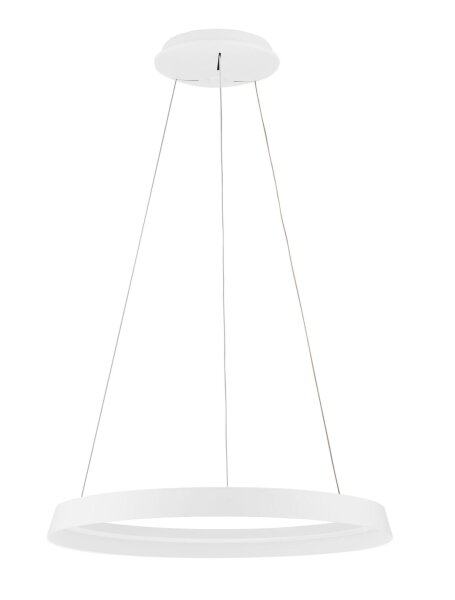 LED Pendelleuchte dimmbar Weiß Ø 60 cm Ring Farbwechsel