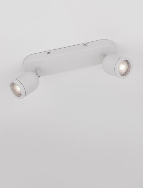 Deckenstrahler GU10 28 cm lang Weiß schwenkbar Metall NOELLE