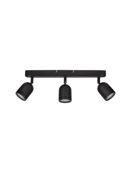Deckenstrahler Metall GU10 Schwarz 48 cm lang schwenkbar