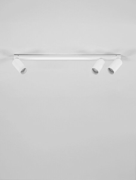 Deckenstrahler GU10 71 cm lang Weiß 3 flammig NOLAN