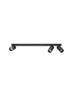 Spotleuchte Schwarz 70 cm lang GU10 3 flammig NOLAN
