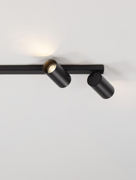 Deckenstrahler Schwarz 120 cm lang GU10 4 flammig NOLAN
