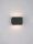 LED Wandleuchte Schwarz 11,1 cm breit Up Down 2 flammig
