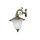 Lampe dextérieur murale en laiton antique avec abat-jour en verre