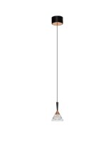 LED Pendelleuchte schmal Ø 10,5 cm in Schwarz...