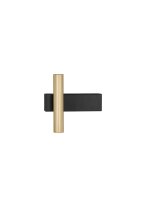 LED Wandleuchte in Schwarz Gold 15 cm breit Up Down...