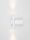 LED Wandlampe 15 cm breit Weiß Up Down 2 flammig warmweiß