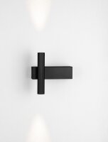 Moderne LED Wandleuchte Schwarz 15 cm breit Up Down...