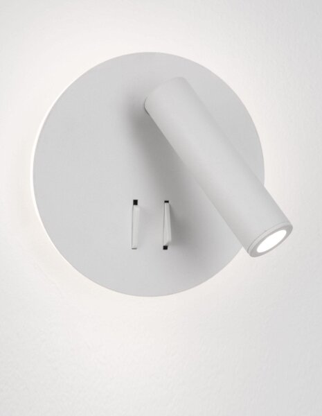 LED Wandleuchte schwenkbar Weiß Metall 14 cm breit Flur
