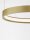 LED Pendelleuchte Ring Ø 40 cm in Gold gebürstet dimmbar