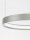 LED Pendelleuchte in Silber gebürstet Ø 40 cm dimmbar Ring