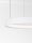 LED Hängeleuchte Weiß Ø 40 cm dimmbar höhenverstellbar Ring