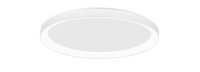 Runde LED Deckenleuchte Wei&szlig; &Oslash; 48 cm dimmbar flach warmwei&szlig;