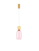 LED Hängeleuchte in Gold Rosa Gelb Ø 15 cm...