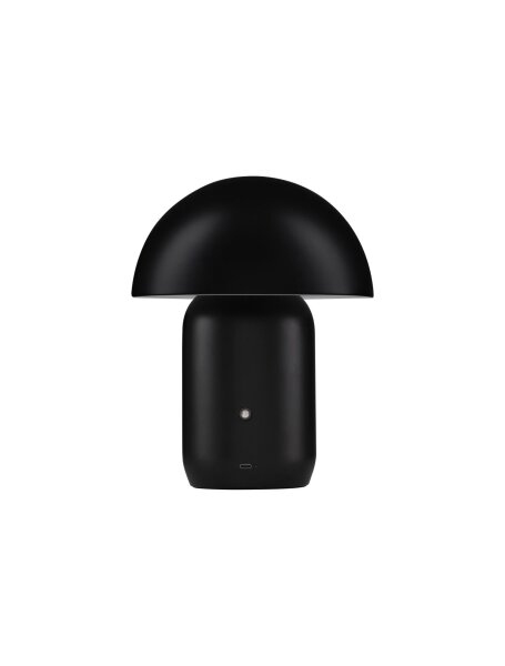 LED Nachttischlampe Schwarz 26 cm Touch Dimmer warmweiß