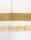 LED Pendelleuchte in Antik Gold Ø 40 cm dimmbar Ring PARLEY