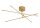 LED Deckenlampe in Gold 84 x 77 cm dimmbar schwenkbar Design