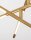 LED Deckenlampe in Gold 84 x 77 cm dimmbar schwenkbar Design