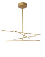 LED Deckenlampe 84 x 80 cm in Gold dimmbar schwenkbar Design