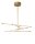 LED Deckenlampe 84 x 80 cm in Gold dimmbar schwenkbar Design